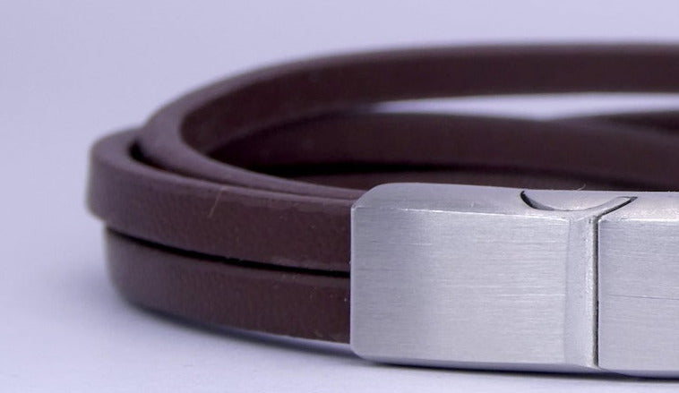 Four Strap Bracelet - Brown