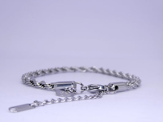 Silver Rope Bracelet