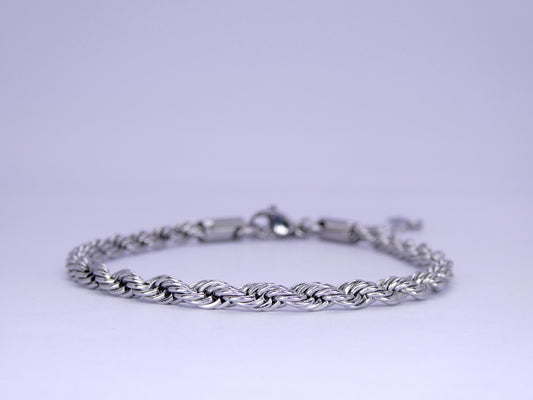 Silver Rope Bracelet